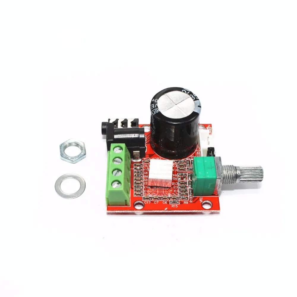 PAM8610 Mini Power Amplifier Board, TDA2030 12V 10W Pure Class D Stereo Amplifier