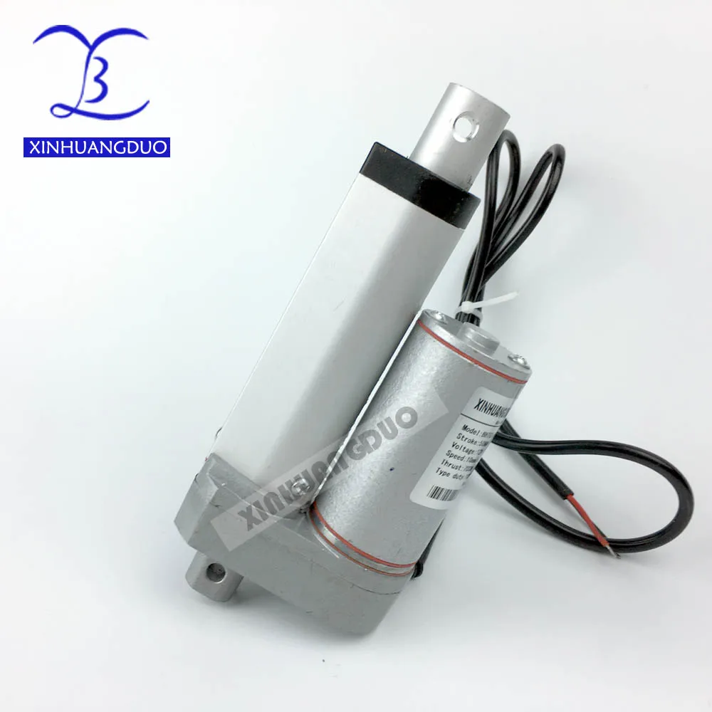 Electric Linear Actuator 12V 25mm 50mm 75mm 100mm 900N /198LBS micro high speed linear actuator for TV ,door window xinhuangduo