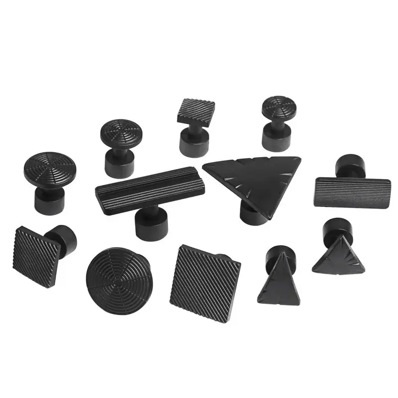 PDR Black Glue Tabs para remoção Dent, Dent Ventosa, Otários, Ferramentas de reparo paintless, Puxar Kits, 24 pcs