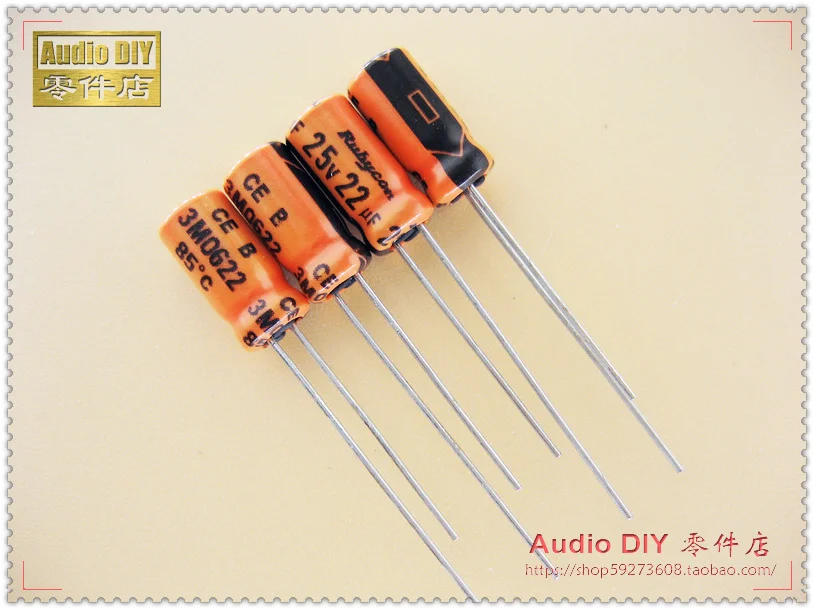 30PCS/50PCS Rubycon old orange TWL (CEB) 22uF/25V low leakage electrolytic capacitor free shipping