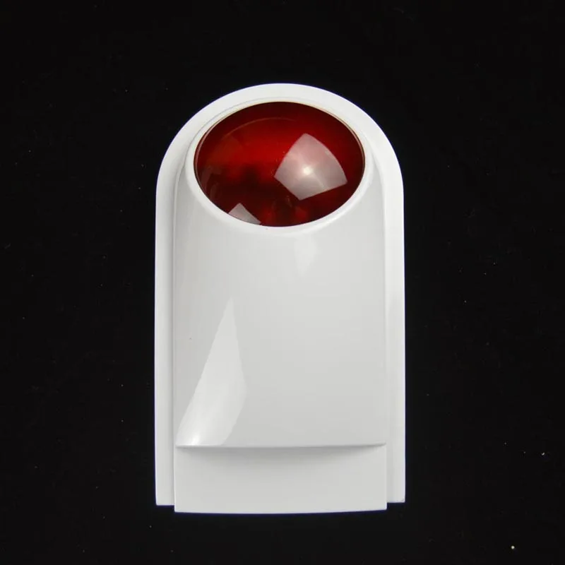 NEW Wireless Strobe Siren White Wireless Flash Red Light Siren 433MHz For Home Burglar Security GSM Alarm System