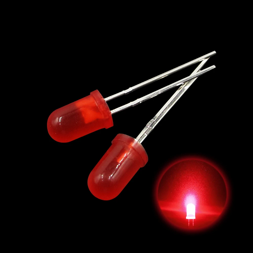 100pcs/lot 5MM Led Diode Kit Mixed Color Red Green Yellow Blue White Light Emitting Lamp Assorted Kit