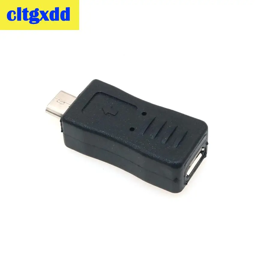 Cltgxdd 90/180 gradi sinistra e destra angolata Mini USB 5pin femmina a Micro USB maschio adattatore di sincronizzazione dati spina Micro a Mini connettore