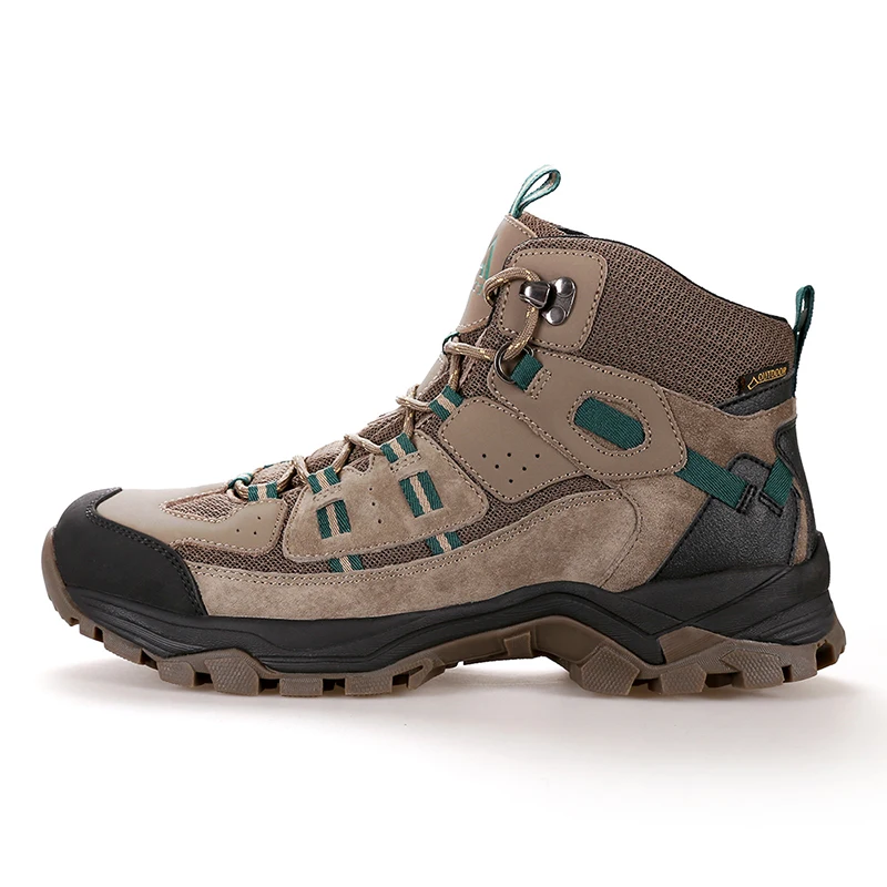 HUMTTO – chaussures de randonnée professionnelles en cuir véritable pour hommes, baskets de montagne imperméables, de Camping, grande taille