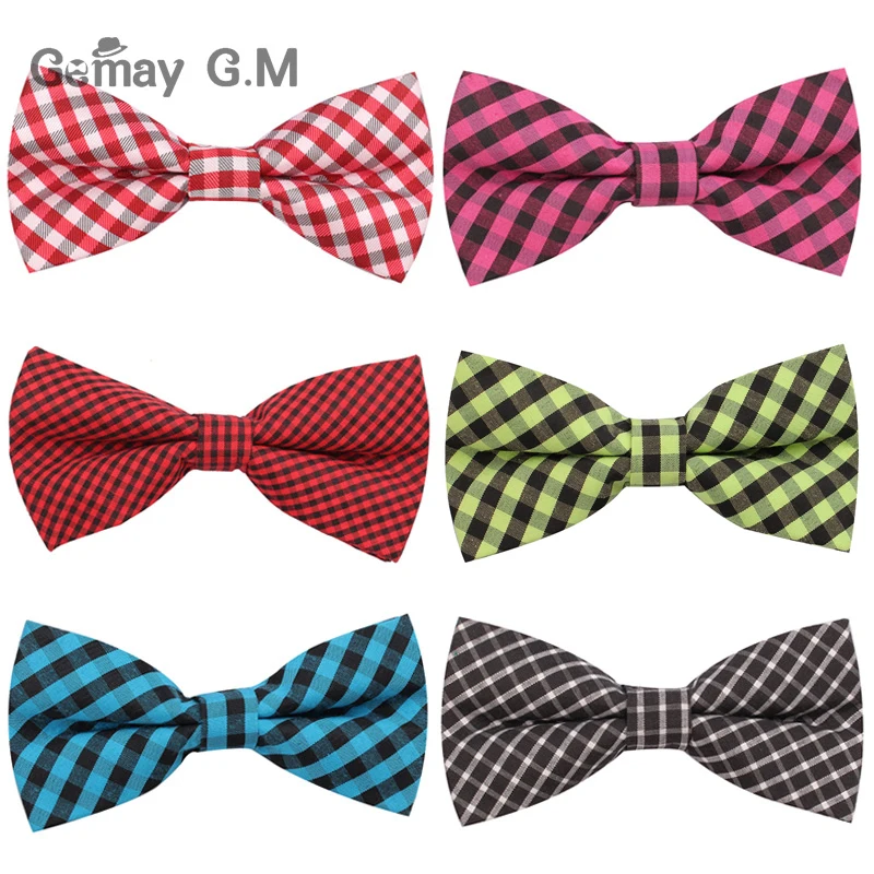 

NEW Men Classic plaid Bow ties Fashion Neckwear Adjustable Mens Tuxedo Bow Tie Polyester for wedding Male neck ties