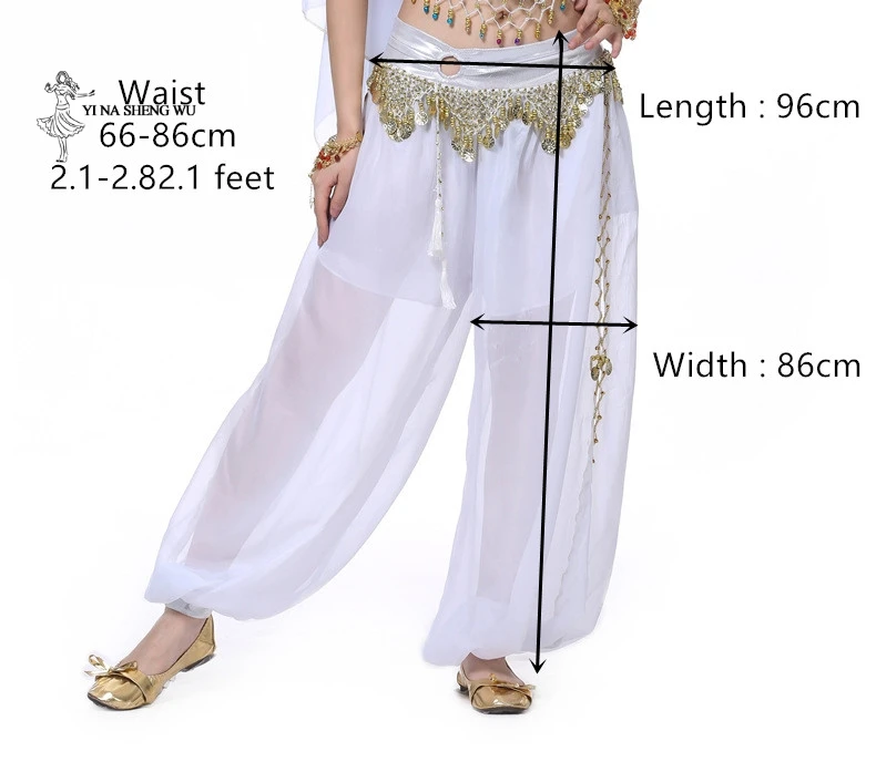 Women belly dance Costume lady dance pants Chiffon Belly Dancing India Bollywood bellydancing  Long  Bloomers Trousers for girls