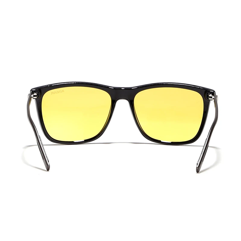 KDEAM-gafas de sol de visión nocturna para hombre, lentes de sol de conducción con protección UV400, resistentes a grietas, patas de Al-mg, lentes TAC con paquete completo