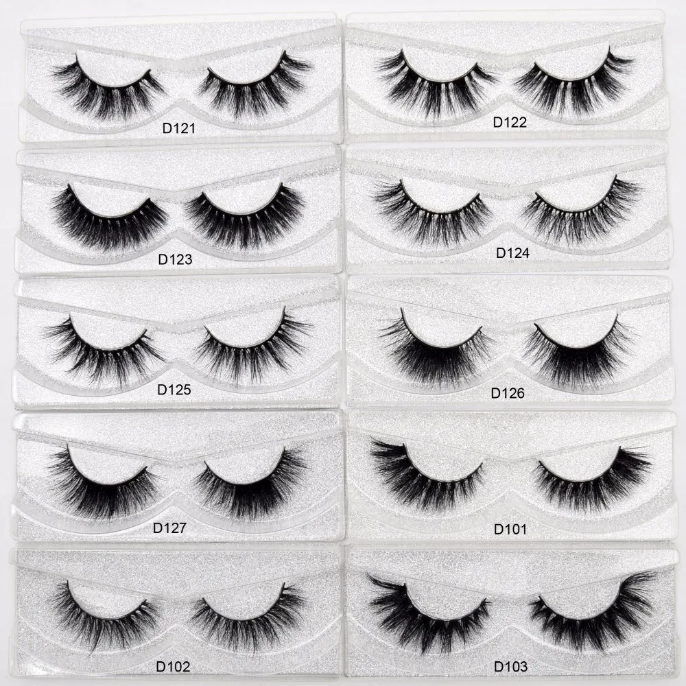 Visofree Eyelashes 3D Mink Lashes natural handmade lashes long soft false eyelashes High Volume Cruelty Free Mink lashes D101