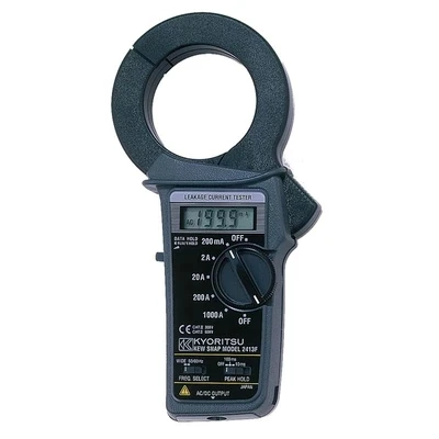 KYORITSU 2413R Digital Leakage Clamp Meter with True RMS Back light AC A(50/60Hz) 200mA/2/20/200/1000A