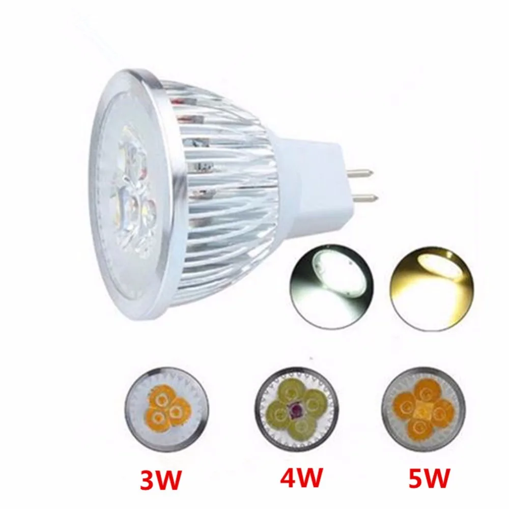 MR16 Spotlight Bulb 12V Dimmable LED Light  Warm/Cool White  Downlight 3W 4W 5W LED Lamp