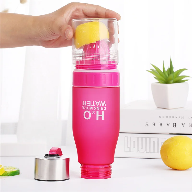 650ml Infuser Water Bottle Plastic Fruit  Kids Drink Outdoor Sports Juice Lemon Portable Kettle