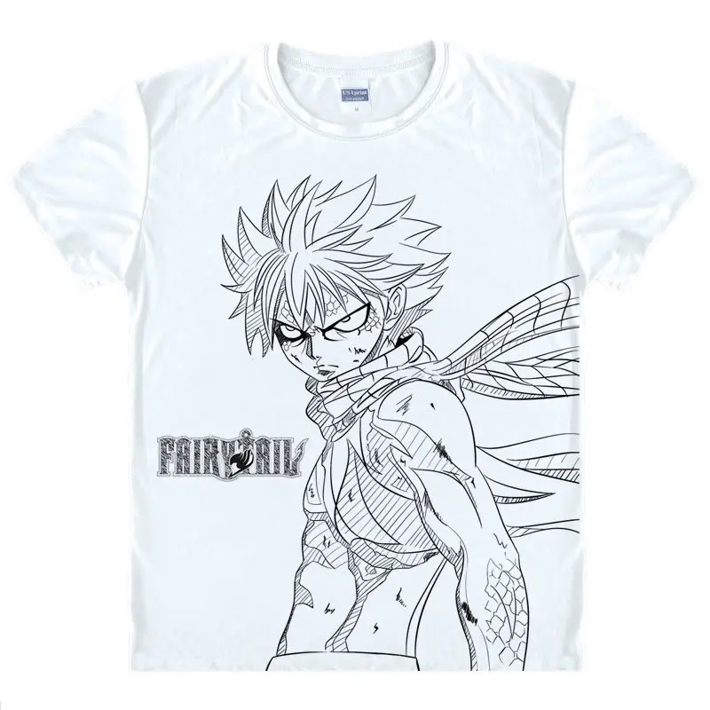 Fairy Tail T-Shirt madoshi Shirt Fashion printed t-shirts Anime Collection shirts summer t-shirts Japanese Anime Manga shirts a