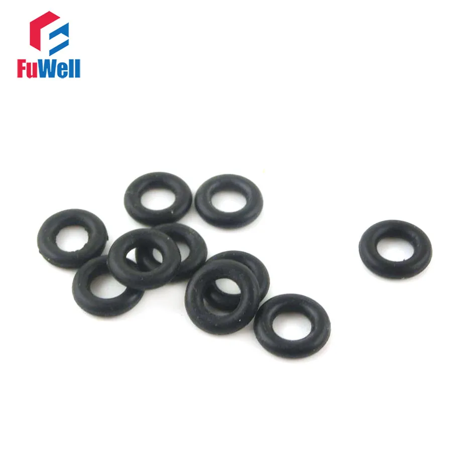 500pcs NBR 1mm Thickness O Ring Seals NBR 15/16/17/18/19/20/21/22/23/24/25mm OD Oil Resistance O Rings Hole Seals Gasket Washers