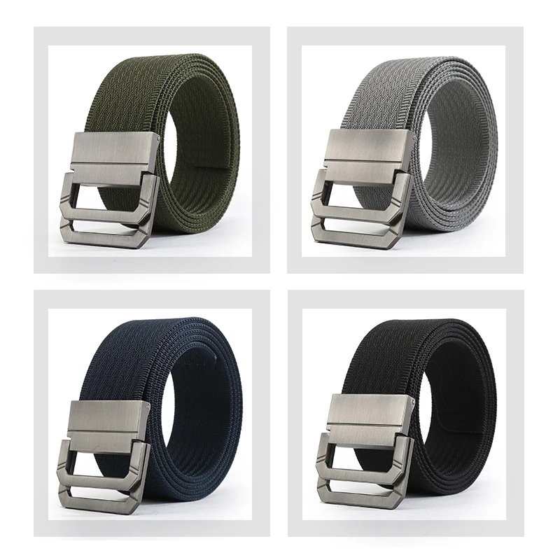 Maikun Nylon Belts for Men Army Tactical Men's Belt Double Rappelling Buckle Belt