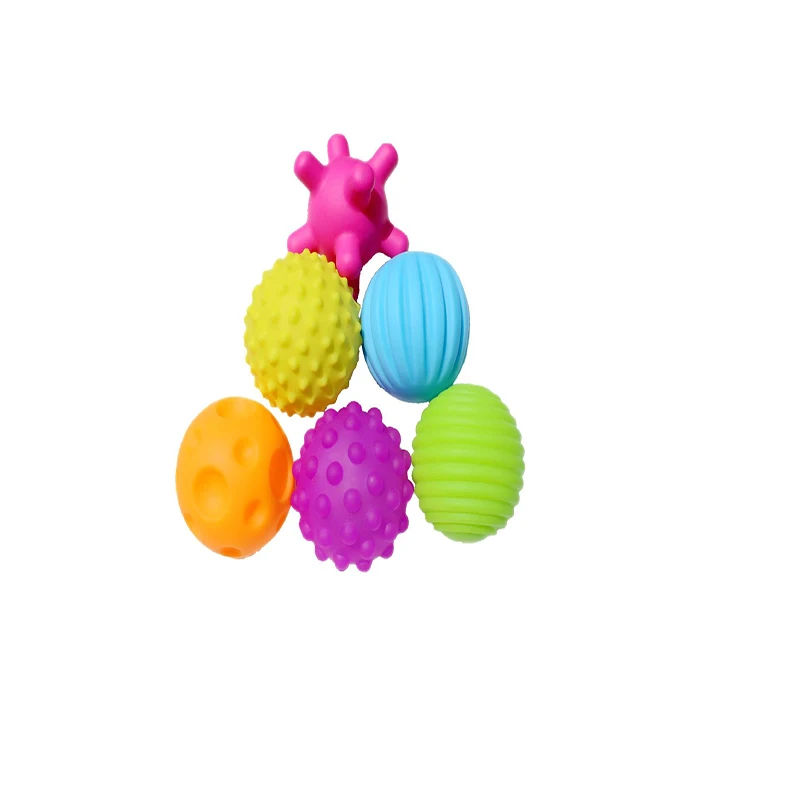 Textured Multi Ball develop baby tactile senses practical ability toy touch hand Training soft ball parent child interaction