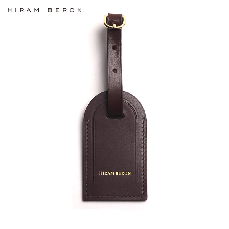 Personalized Custom Initial Luggage Tags Travel Accessories for Suitcase Business Bag Vegetable Tanned Leather