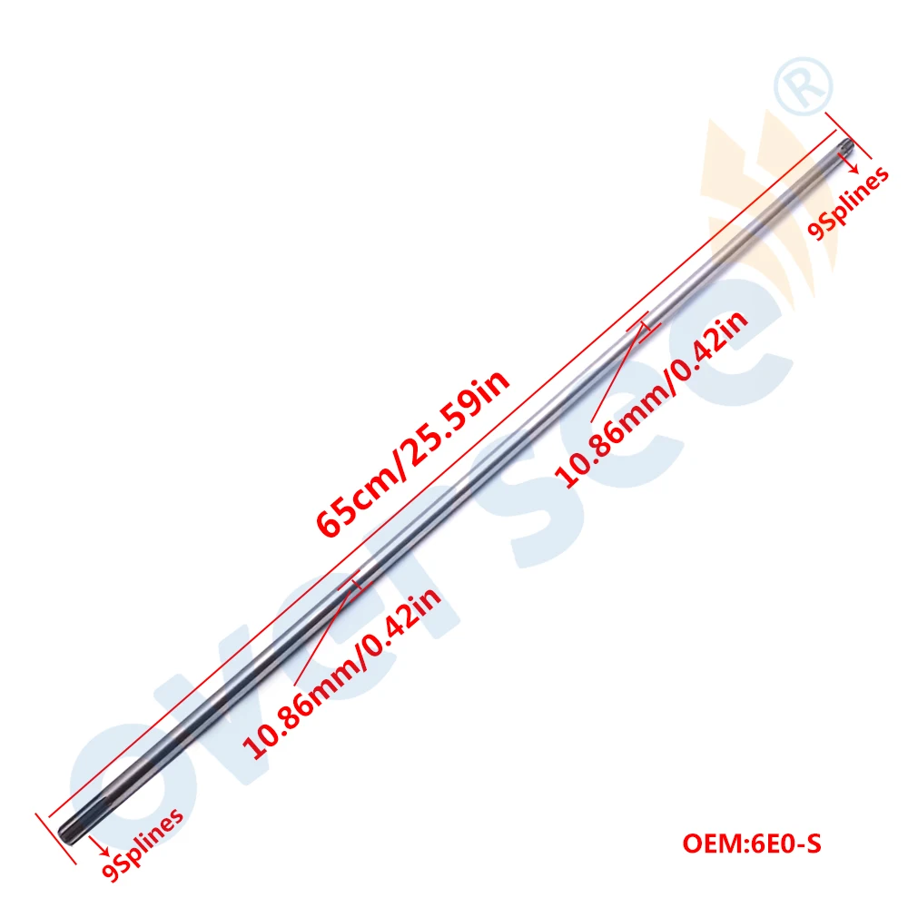 

Boat Motor 6E0-45511 Drive Shaft For Yamaha Short Outboard Engine F 4HP 5HP 2/4T 6E0-45511-00