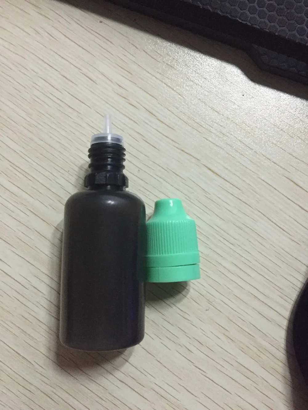 

1000pcs/lot black bottle 30ml plastic dropper bottle for child resistant tamper evident cap