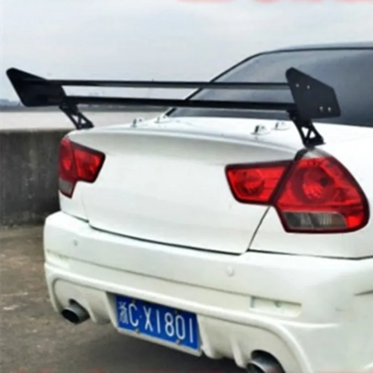 2020 Universa Car Spoiler Double layer for Sedan Racing Car 135cm Aluminum Rear Trunk GT Spoilers Wing fits for BMW Honda Wings