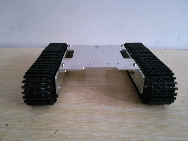 2WD motor driver obstacle-surmounting tank car chassis /high torque,metal structure/remote control smart car chassis