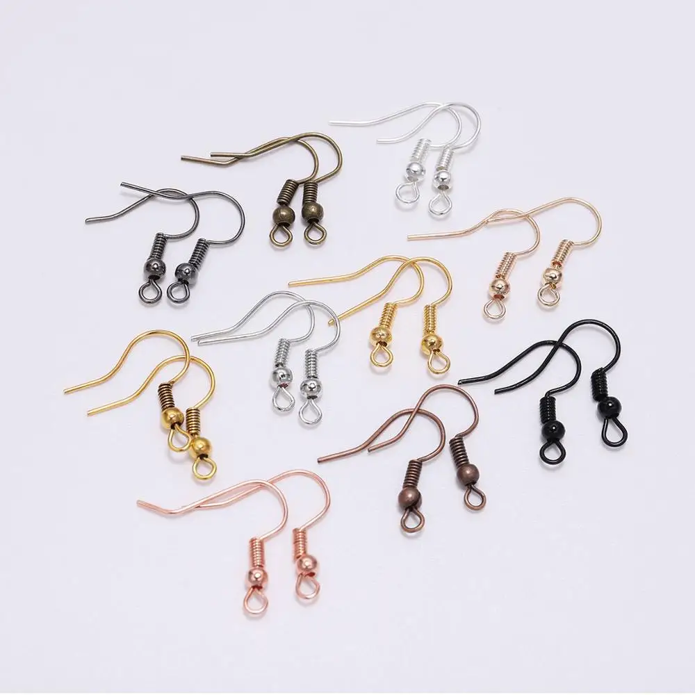 100pcs/lot 20x17mm DIY Earring Wires Earrings Hooks For Jewelry Making Findings Accessories Iron Hook Earwire Jewelry