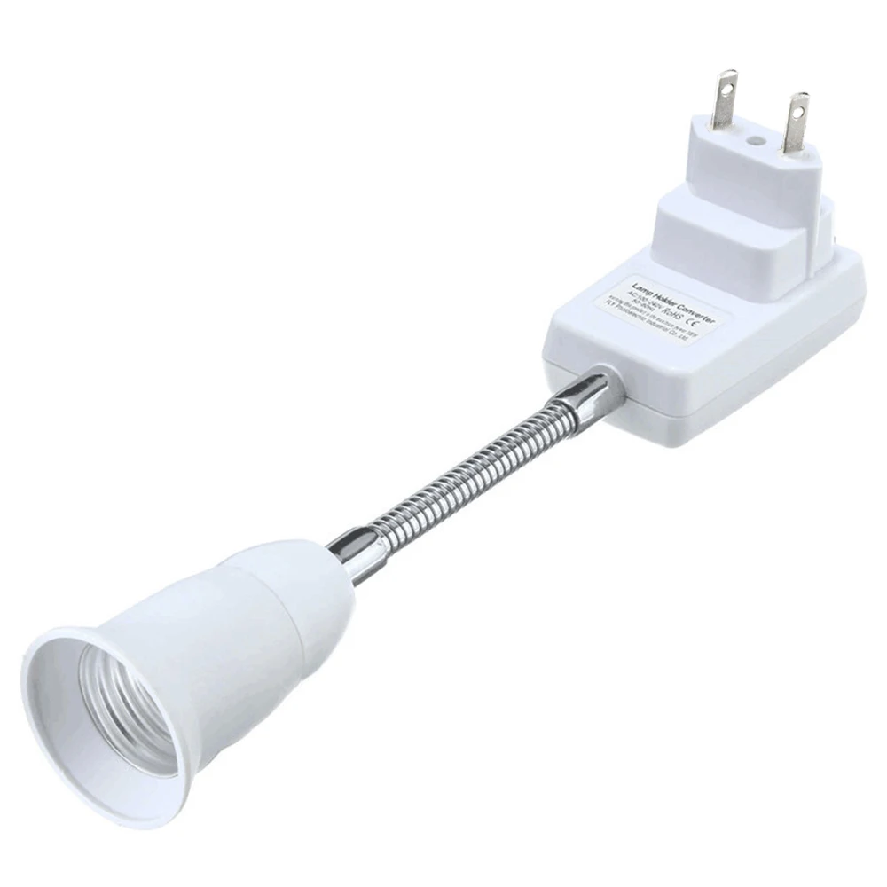 Flessibile E27 Lampada Della Luce Della Lampadina Presa Adattatore Estensione Extension Converter Vite del Supporto della Base Della Parete Socket