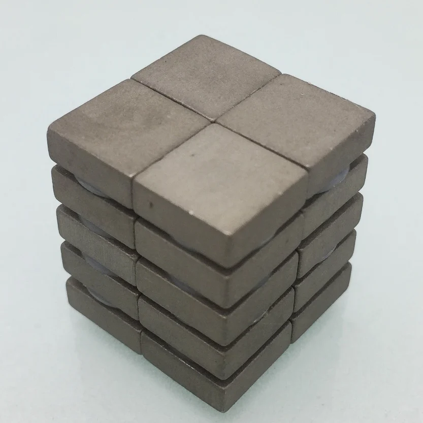 10PCS/20PCS Samarium Cobalt Rare Earth SmCo Magnetic Block 10x10x3.8mm High Working Temperature Strong Magnets