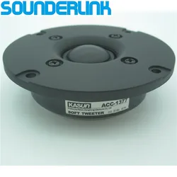 2Pcs Kasun HiFi Soft Dome Tweeter Speaker Driver 3 Inch 80MM Panel 6 Ohm