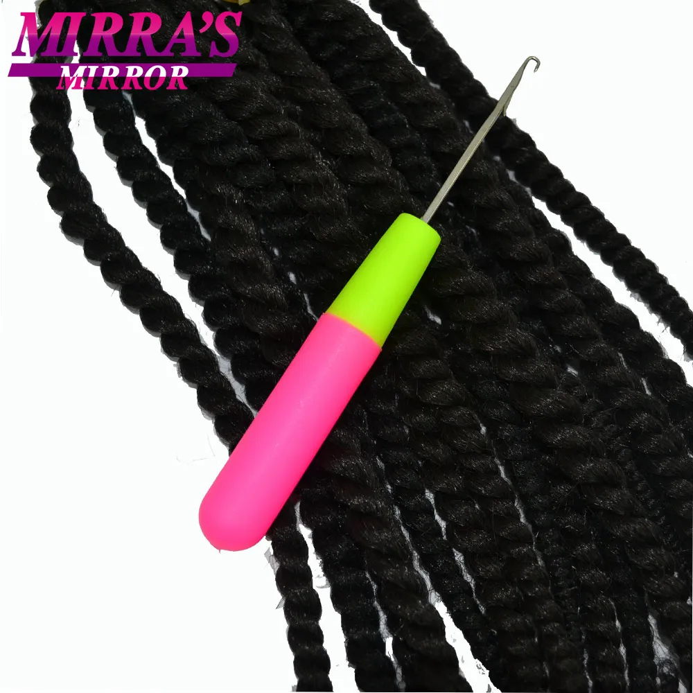 Mirra der Spiegel 10 stücke Dreadlocks Perücke Machen Werkzeuge Rosa & Zitrone Farbe Nadel Einfädler Häkeln Haken Für Jumbo Flechten haar – Detail 9