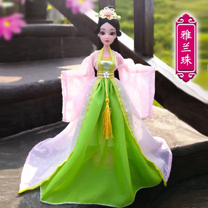 Ancient Dress Doll 30cm Chinese Imperial Concubine Court Fairy Suit Joints Girl 12 Joints Princess Toy Simulation