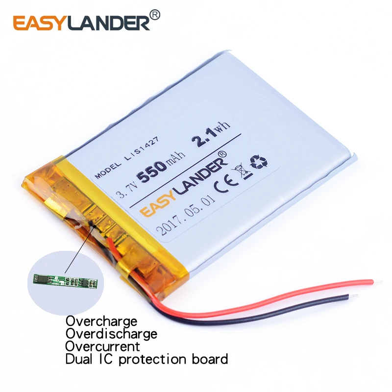 3.7V 550mAh Replace Battery For SONY NWZ-A845 A840 A844 E453 E463 NW-A728 nwz-e353 NWZ-S755 DR-BTN200  LIS1427HNPCS LIS1427