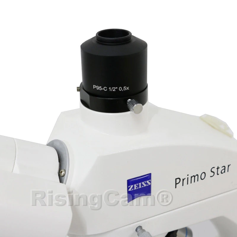 P95 Fokussierbar 0,5 X standard Mikroskop kamera C mount adapter kompatibel für Zeiss trinocular mikroskop – Detail 3