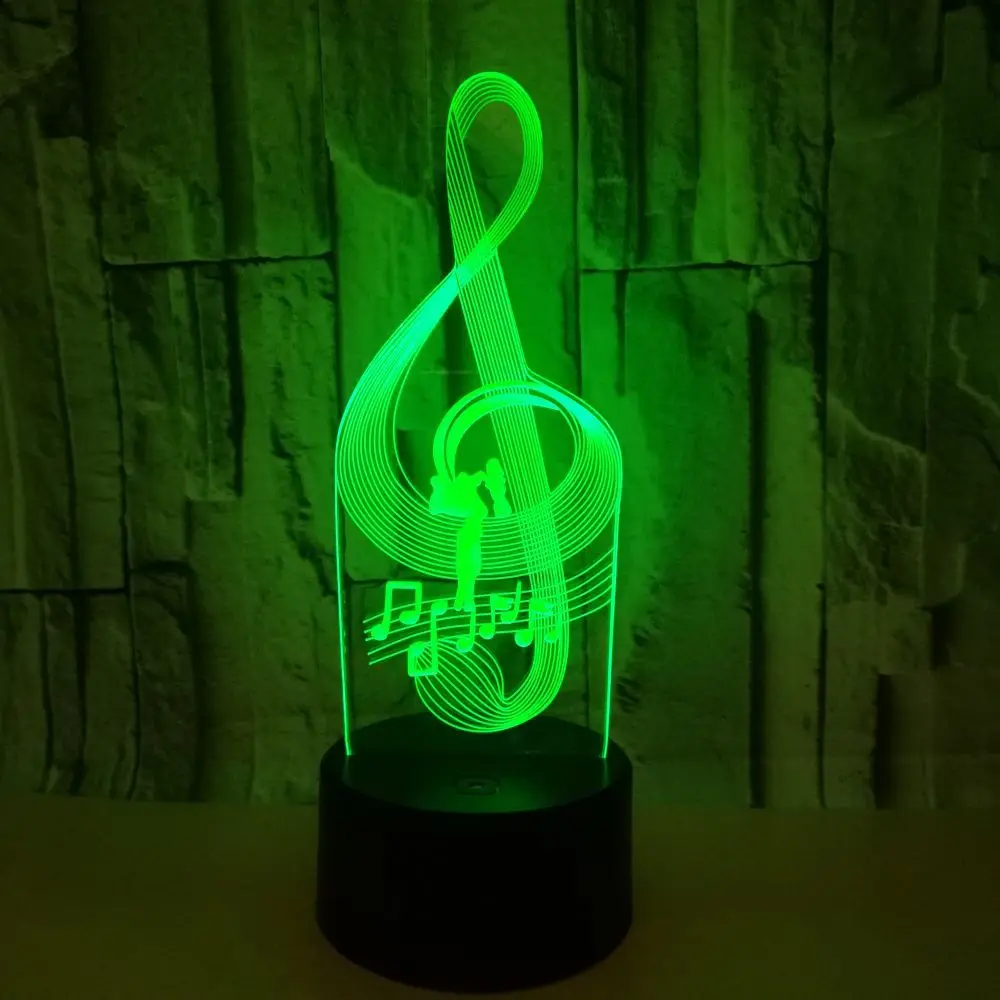 

New Note Gift 3d Lamp Remote Touch switch Lovely 7 color change 3D Led Night Light Christmas gift for baby room lights