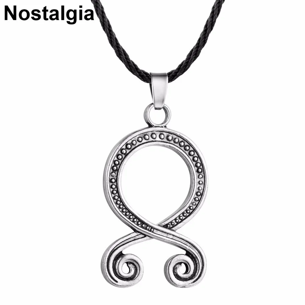 Nostalgia Trollkors Troll Cross Viking Amulet Scandinavian Long Necklace With Big Pendant