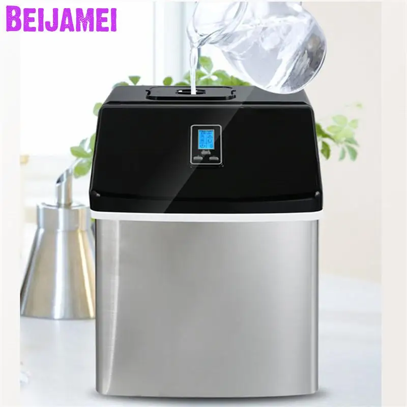 BEIJAMEI Portable Electric Ice Maker, Household Square Ice Making Machine For Family, Bar,Coffee