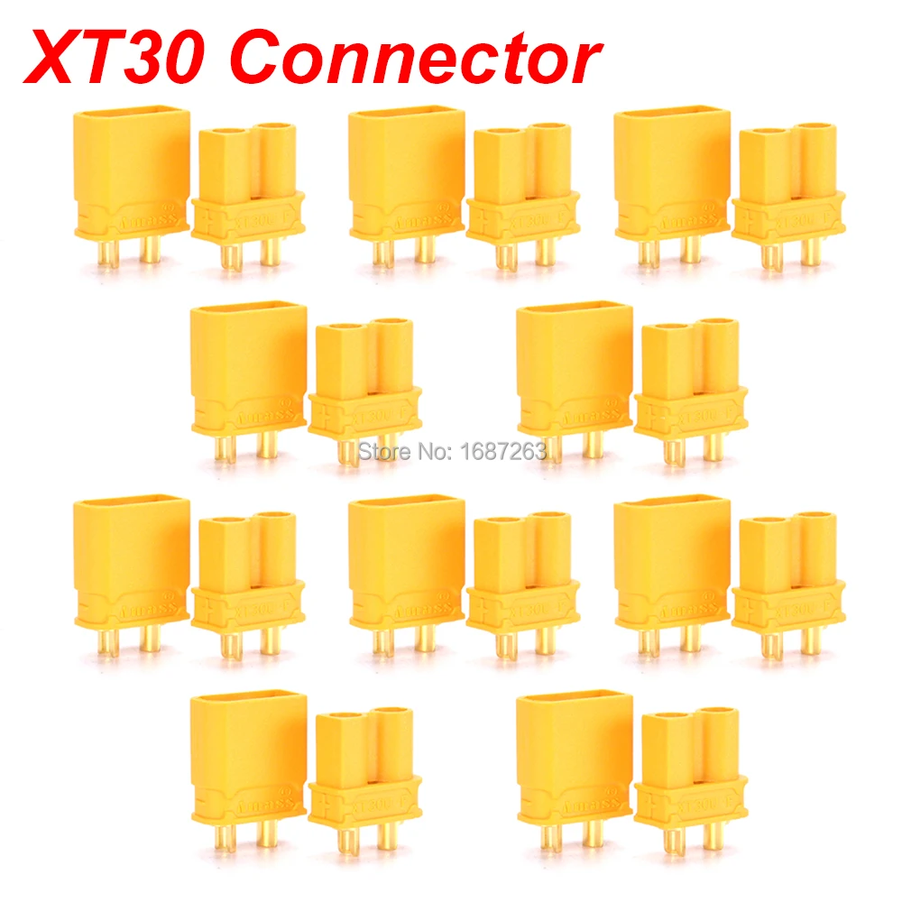 5/ 10 Pairs XT30 XT30U XT60 XT60H XT90 EC2 EC3 EC5 T Plug Battery Connector Set Male Female Gold Plated Banana Plug for RC Parts