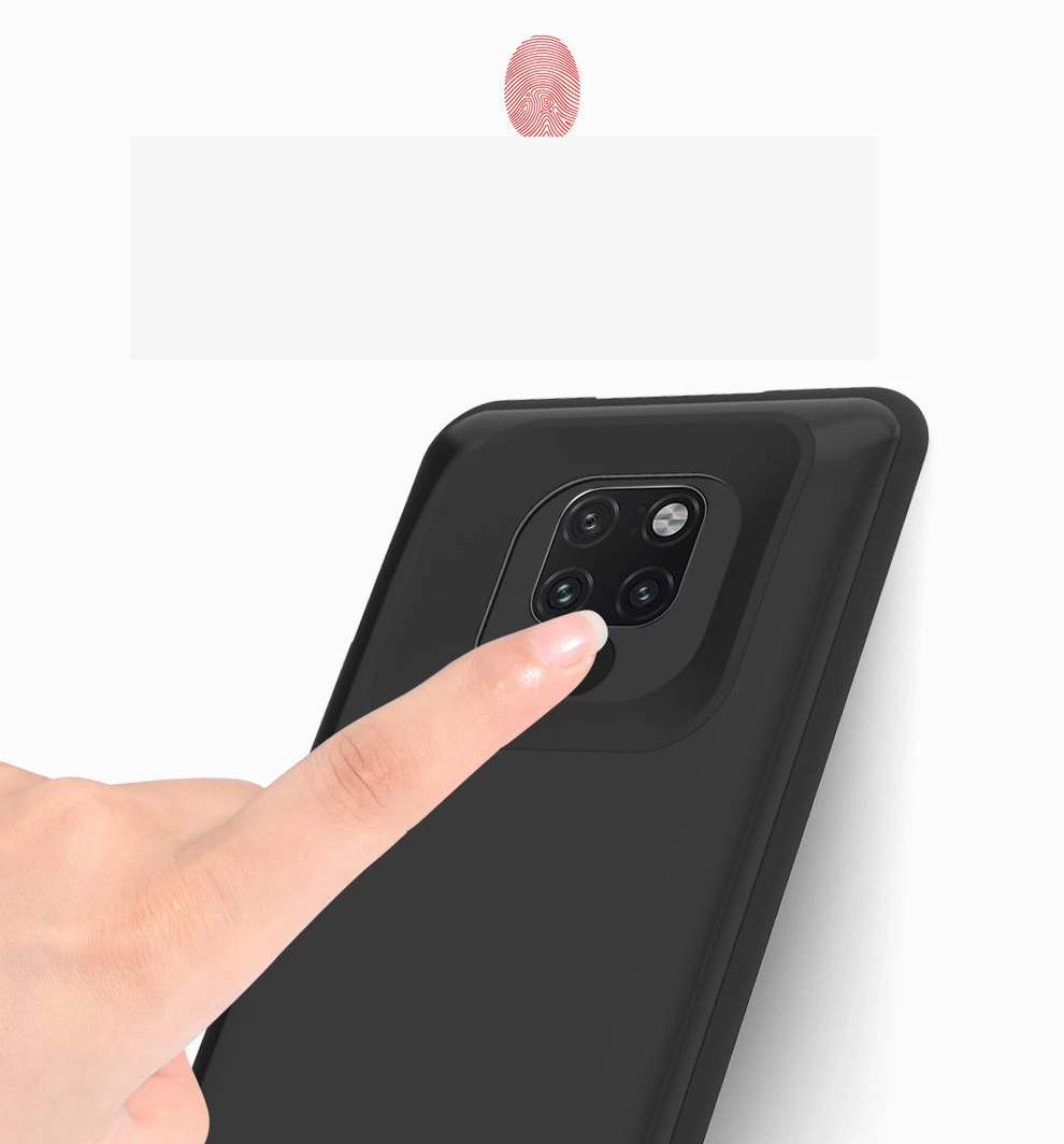 Чехол с аккумулятором для Huawei Mate 20 Pro, тонкий Ударопрочный силиконовый мягкий чехол с рамкой, внешний аккумулятор, чехол для зарядки