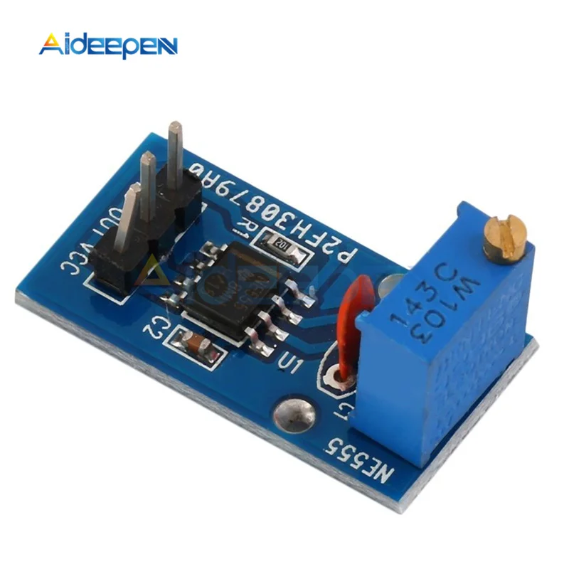 10Pcs/lot DC 5V 12V NE555 Pulse Generator Adjustable Resistance Frequency Signal Generator Module Single Channel Output