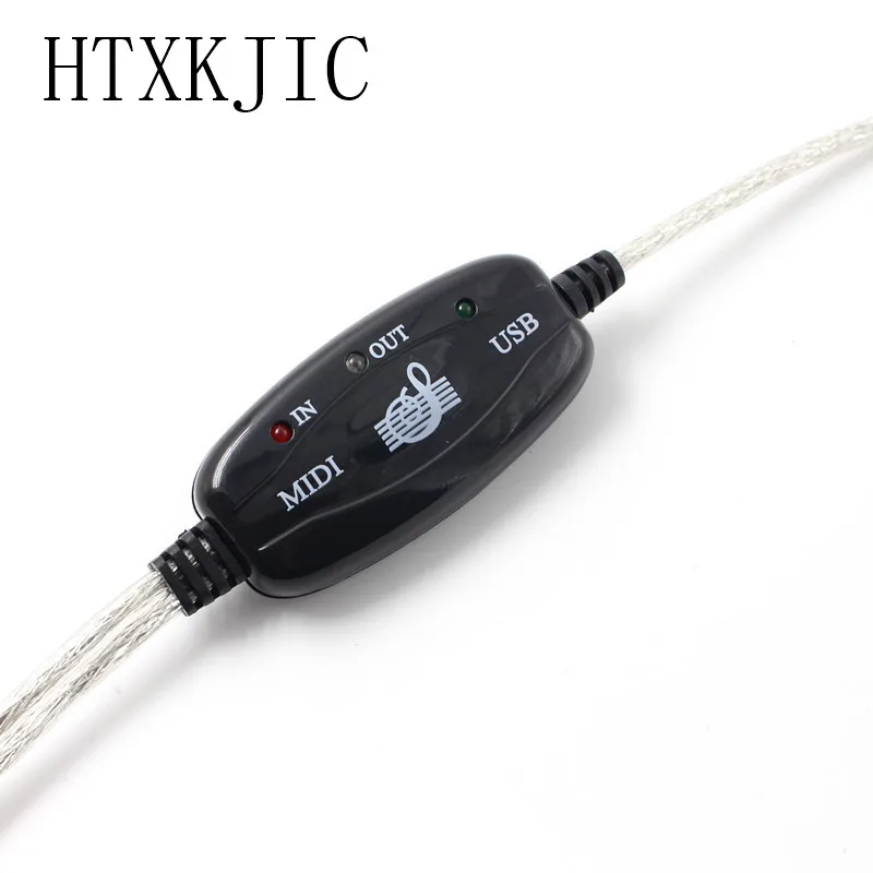 1.8M USB MIDI Cable Converter to PC Music Keyboard Adapter Retail Packaging HTXKJIC