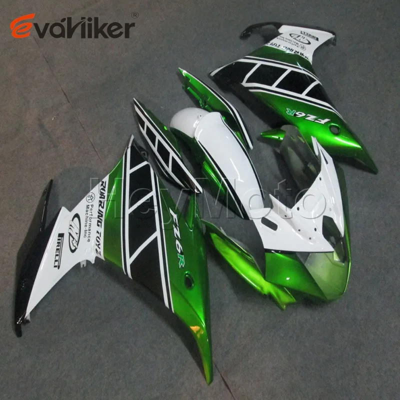 

ABS Plastic fairing for FZ6 FZ6R 2009 2010 FZ6 09 10 FZ6R green white motorcycle bodywork kit H2