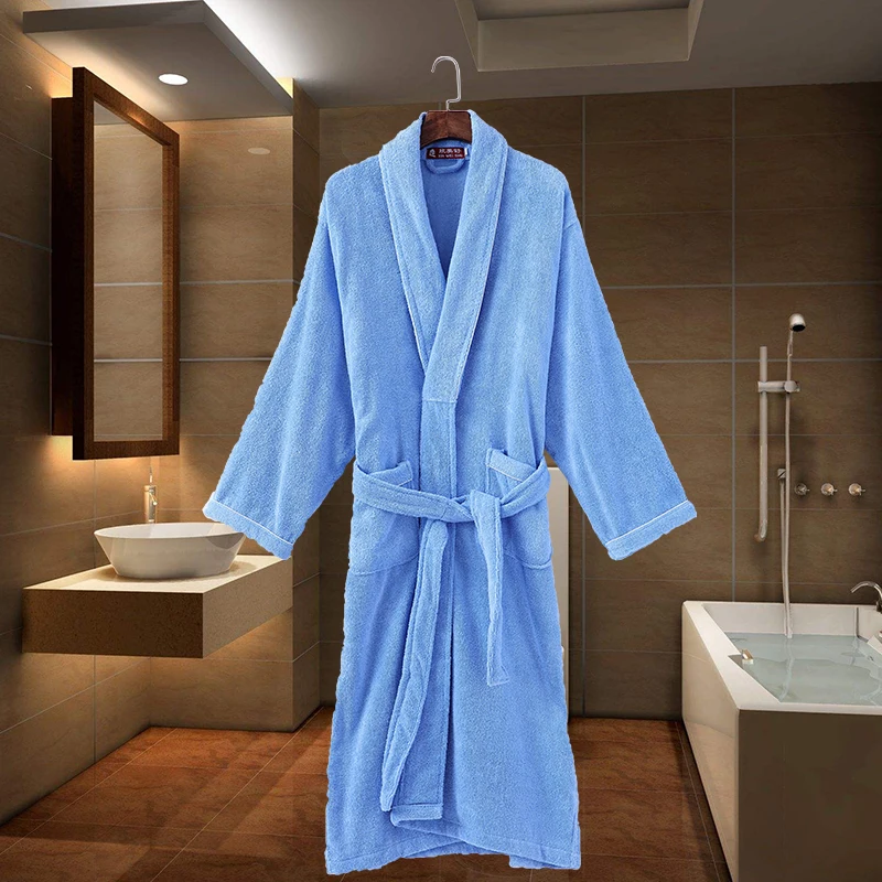 Summer Bathrobes Men Hooded Lovers Warm Couple Sleepwear Robe Women Lady 100% Cotton Nightwear Robes Male Soft Bathrobe Winter