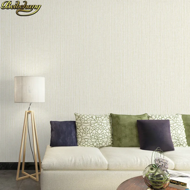 beibehang papel de parede Solid color gray beige wallpaper for wall bedroom wall paper roll wallcovering wall papers home decor