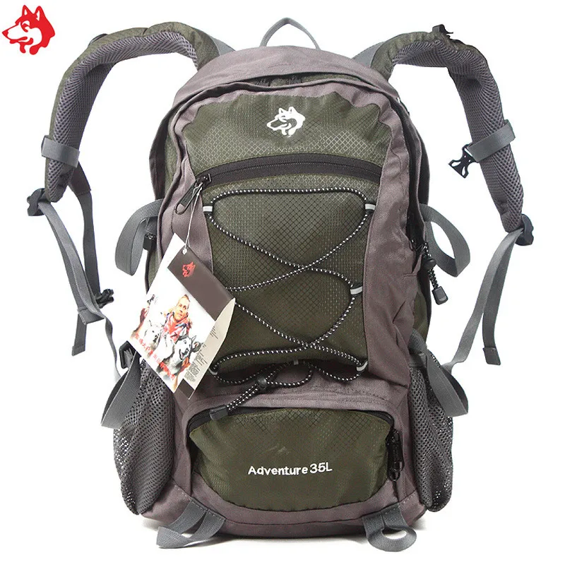 

35L Cheap Army green/Green/Orange/Red/Blue Hiking Camping Travel Bag Waterproof mountaineering Rucksack bag Backpack