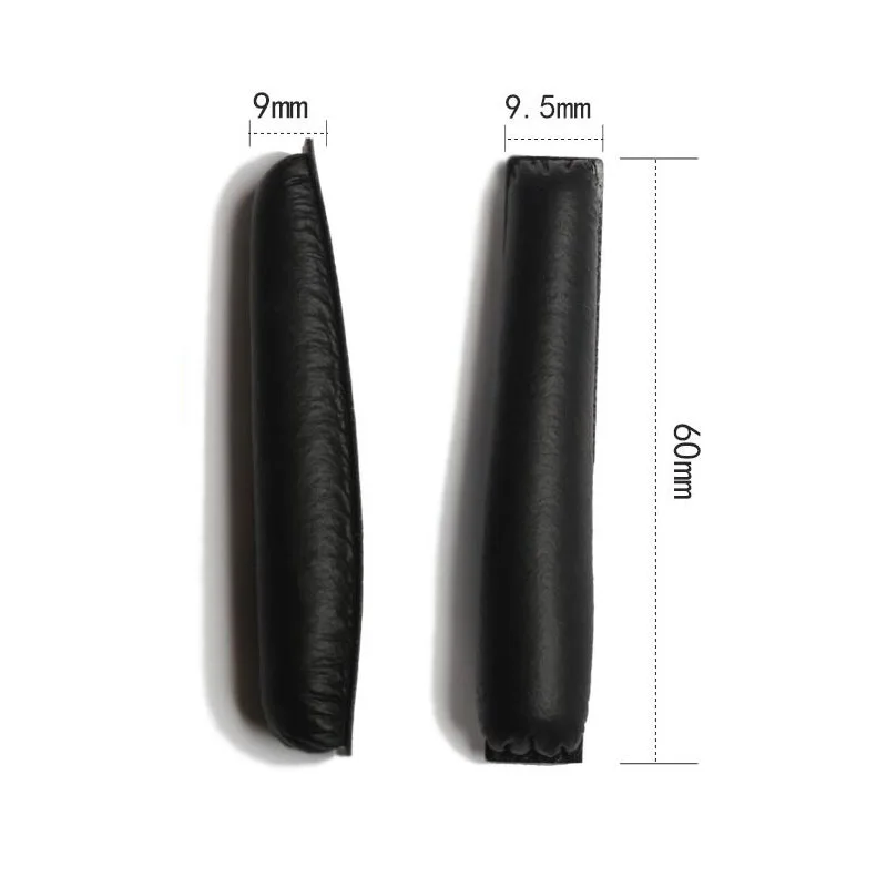 2 Stuks Soft Hoofdtelefoon Rits Hoofd Bam Spons Pads Voor Sennheiser PX100 PX200 PX80 Hoofddeksels Foam Headset Reparatie Vervanging Black