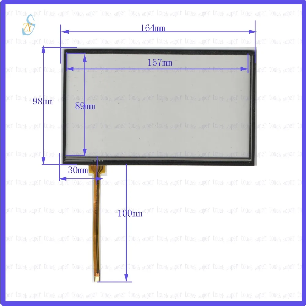 

ZhiYuSun 164mm*98mm KDT-5300 7inch Touch Screen glass resistive USB touch panel overlay kit 164*98 TOUCH SCREEN