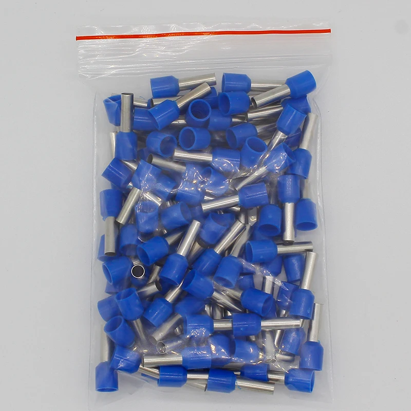 E6012 Tube insulating terminals 6MM2 100PCS/Pack Cable Wire Connector Insulating Crimp Terminal Insulated Connector E-