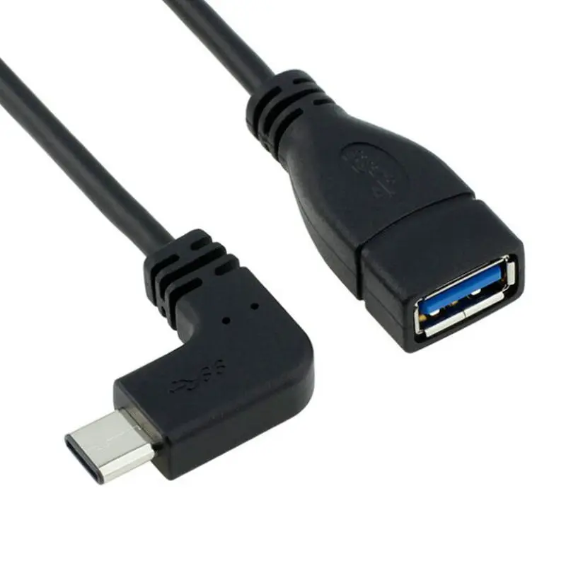 90 grad Winkel USB-C usb3.1 Männlichen zu USB 3,0 EINE Weibliche USB Typ C OTG Kabel