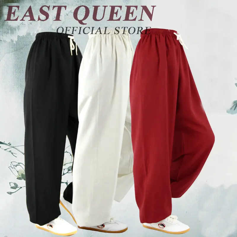 

Tai chi clothing tai chi pants women men kung fu pants 2019 new linen pants men NN0832 C