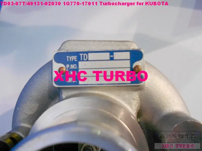 NEW TD03-07T 49131-02030 1G770-17011 Turbo Turbocharger for KUBOTA Marine,Nanni 5.250 TDI 2.5L 85HP