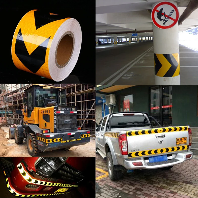 Roadstar 10cm X 3m High Quality Car Accessories Reflective Stickers Adhesive Tape For Road Safety